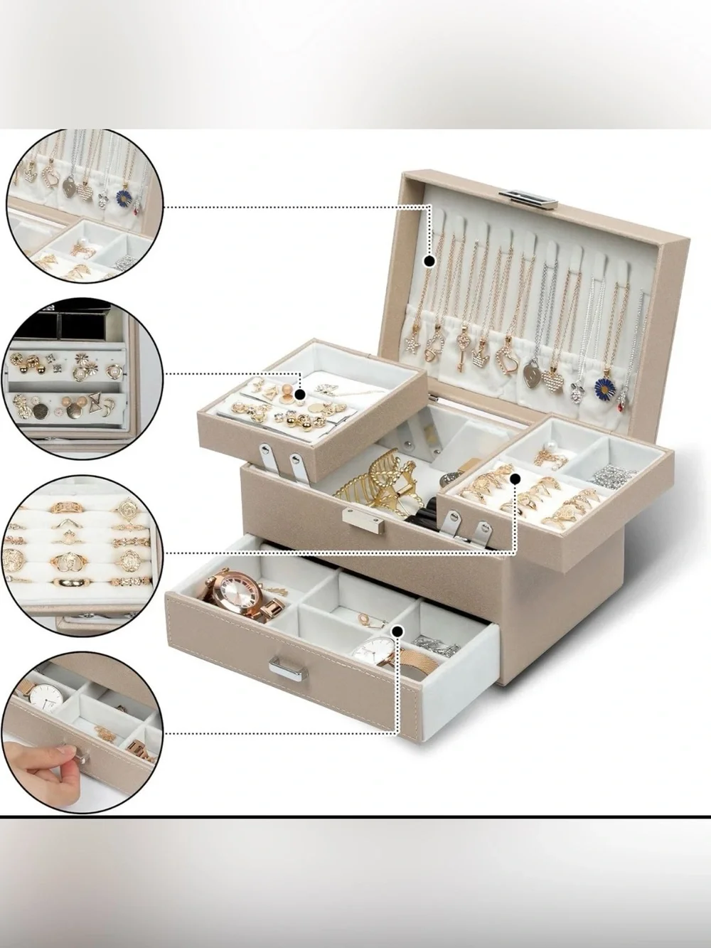 Dajasan Jewelry Organizer Box